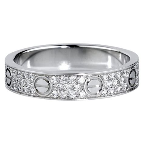 cartier rings white gold|white gold cartier wedding band.